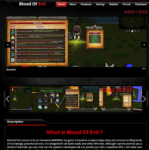 Le site de mon jeu
