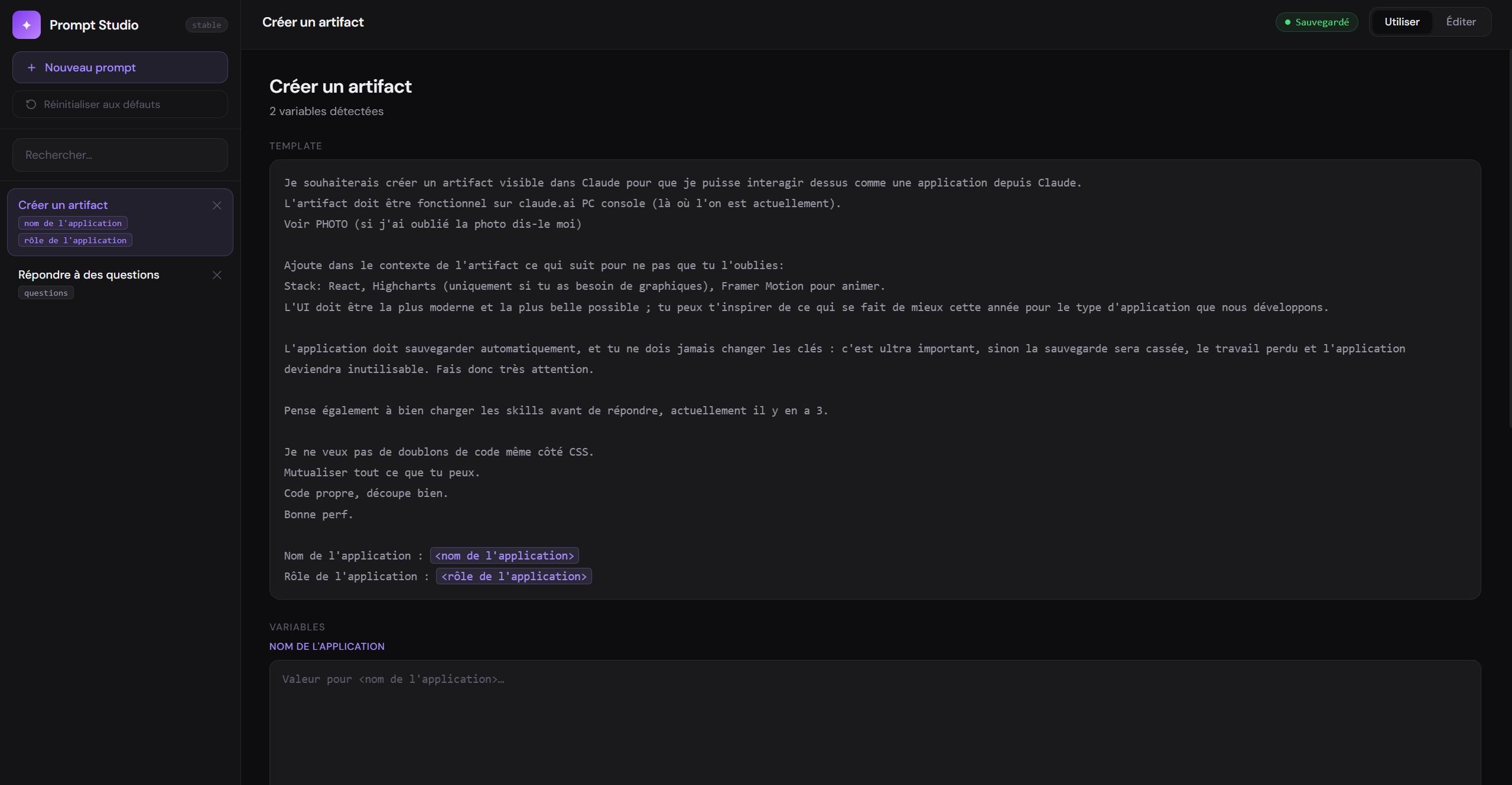 Générateur de prompts