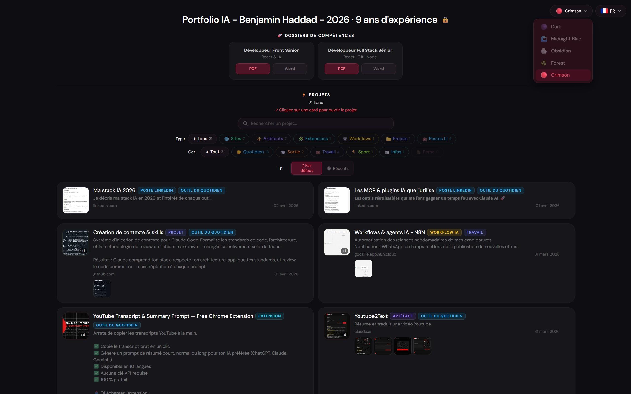 Portfolio IA - 2026