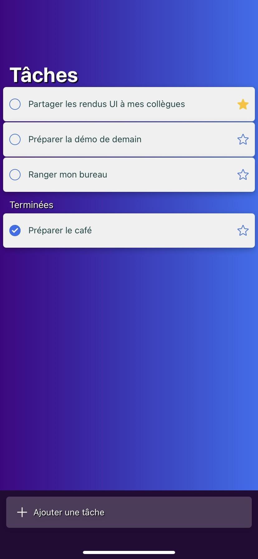 Développement d'une application mobile